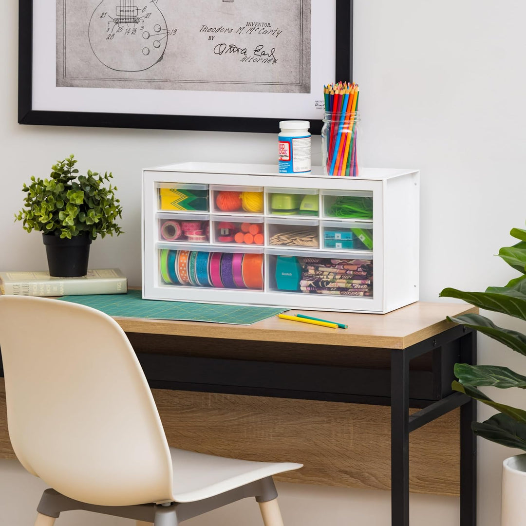 Small Drawer Organizer Storage, 2-Pack, 10-Drawer - IRIS USA