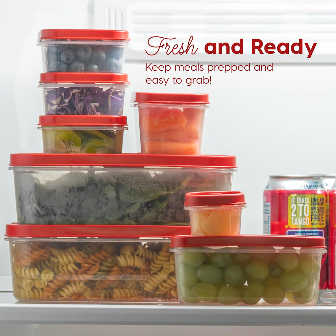 Meal Prep Containers Assorted Sizes Set, 17 Food Storage Containers With Lids