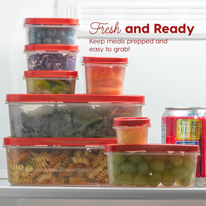 Meal Prep Containers Assorted Sizes Set, 17 Food Storage Containers With Lids