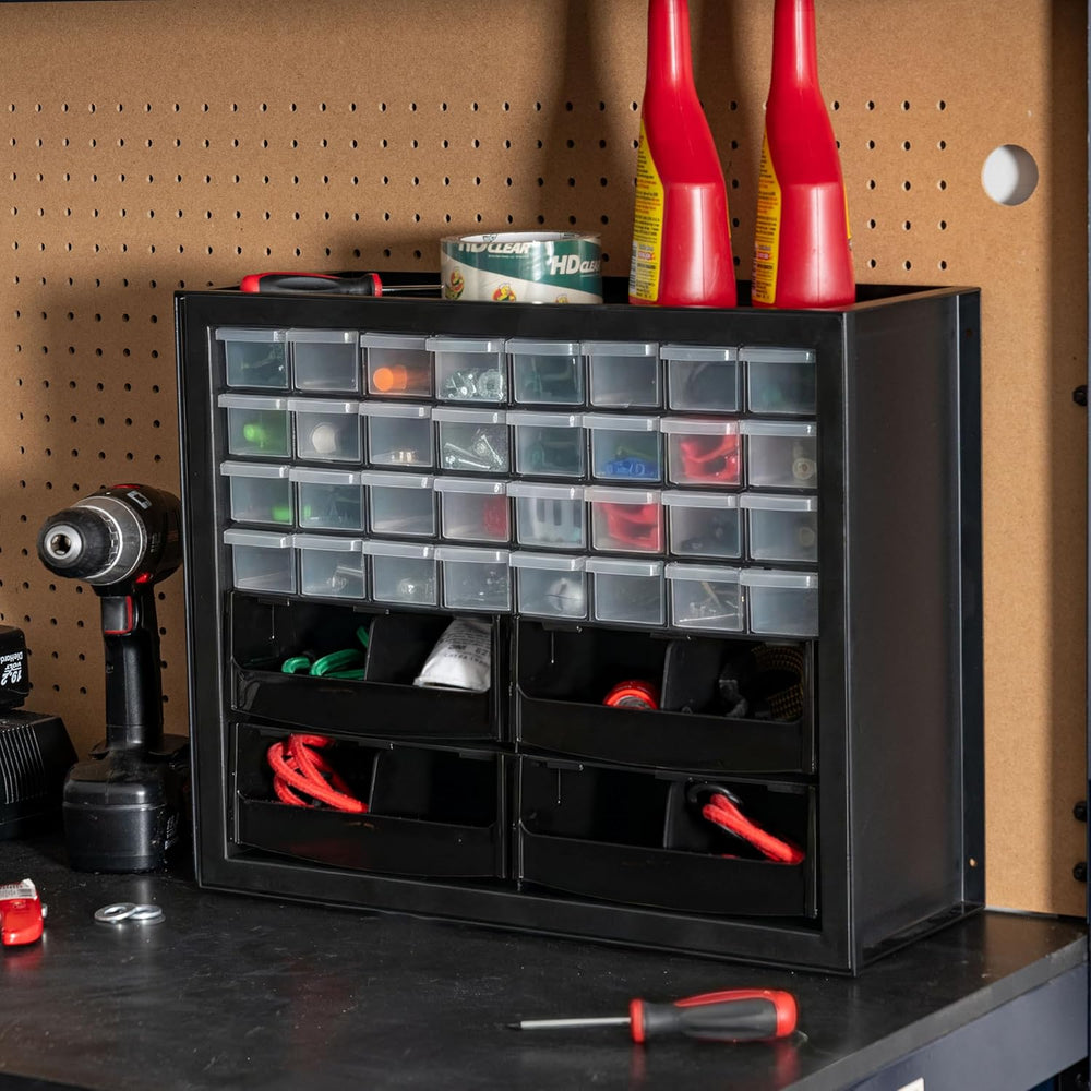32-Drawer Organizer with 4 Bins and Dividers - IRIS USA