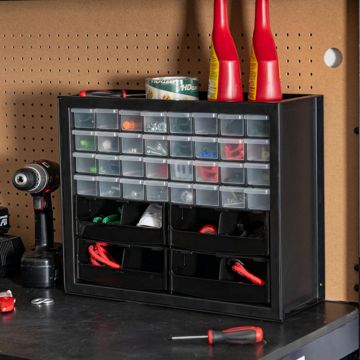 32-Drawer Organizer with 4 Bins and Dividers - IRIS USA