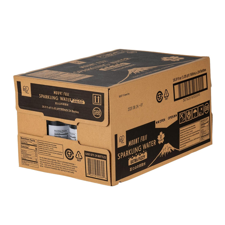 Sparkling Natural Mineral Water, 16.9 fl oz (500ml) Bottles, 24-Pack