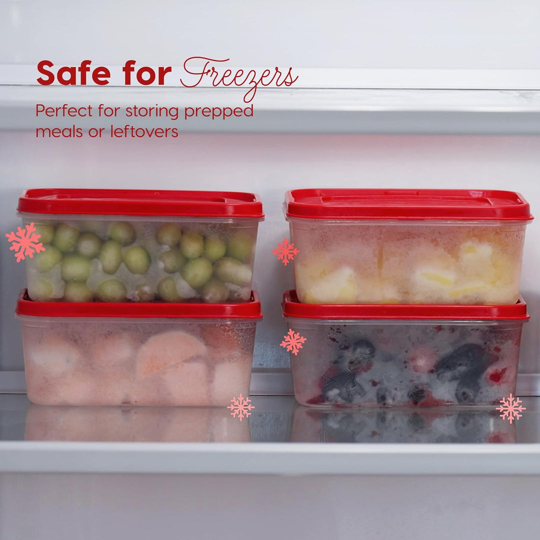 Meal Prep Containers 45 oz Set, 6 Food Storage Containers with Lids