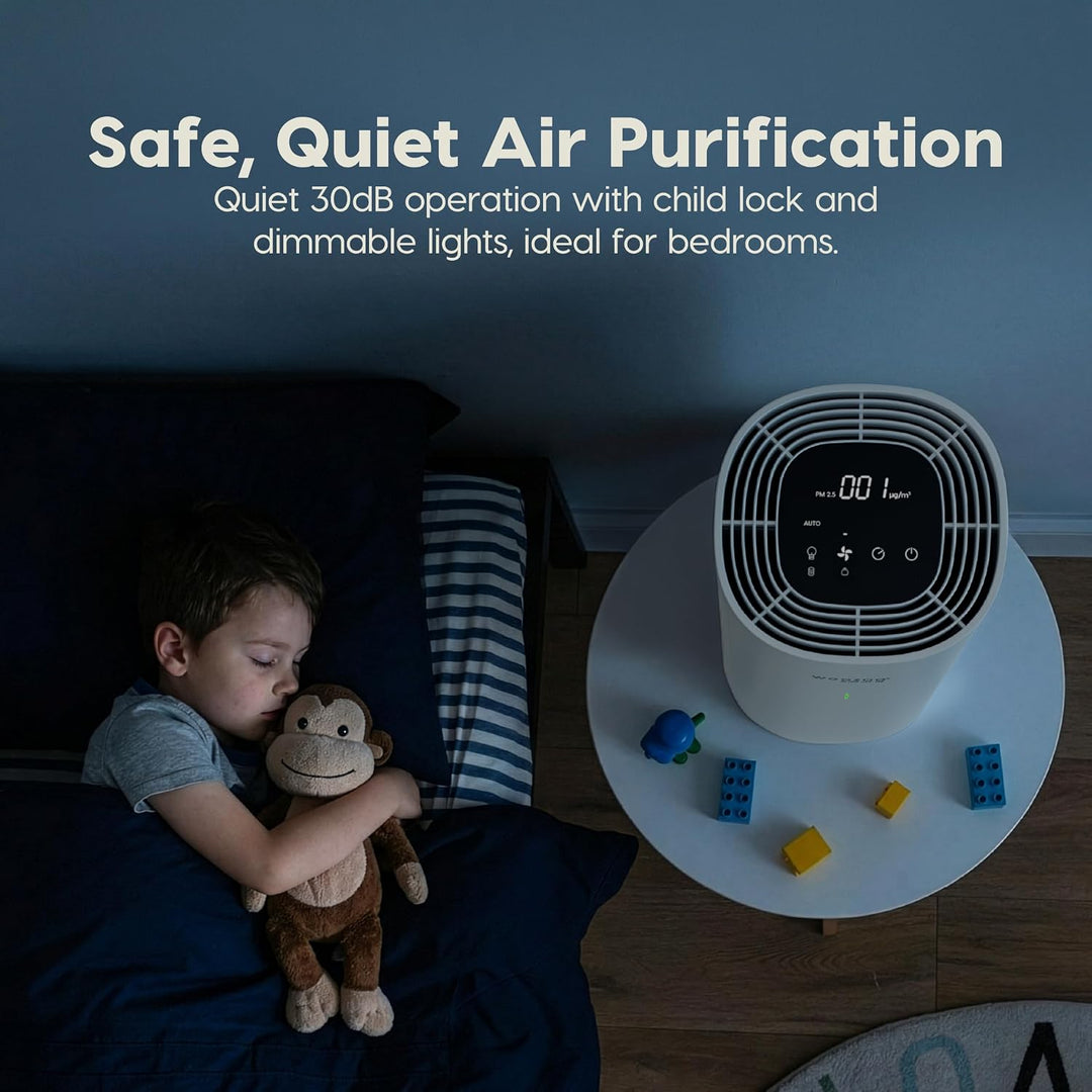 Air Purifier for Medium Rooms, H13 True HEPA with Carbon Filter, 4 Speeds, Auto &amp; Sleep Mode, Air Quality Sensor, 1104 ft² Coverage, Energy Star &amp; CARB Certified
