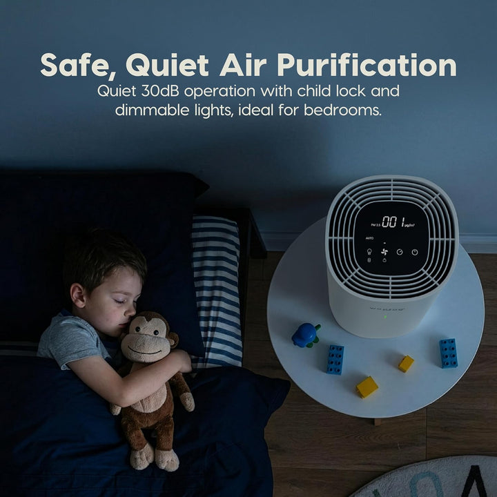 Air Purifier for Medium Rooms, H13 True HEPA with Carbon Filter, 4 Speeds, Auto &amp; Sleep Mode, Air Quality Sensor, 1104 ft² Coverage, Energy Star &amp; CARB Certified