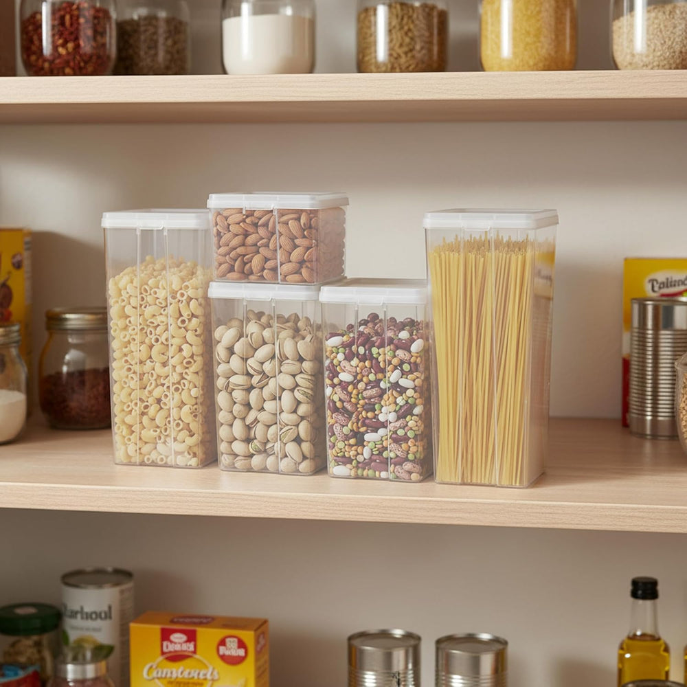Food Storage Containers with Flip-Top Lid, 8 Pack Combo Set - IRIS USA
