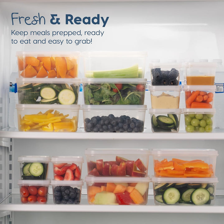 Meal Prep Containers 12oz + 45oz Combo Set, 22 Food Storage Containers With Lids