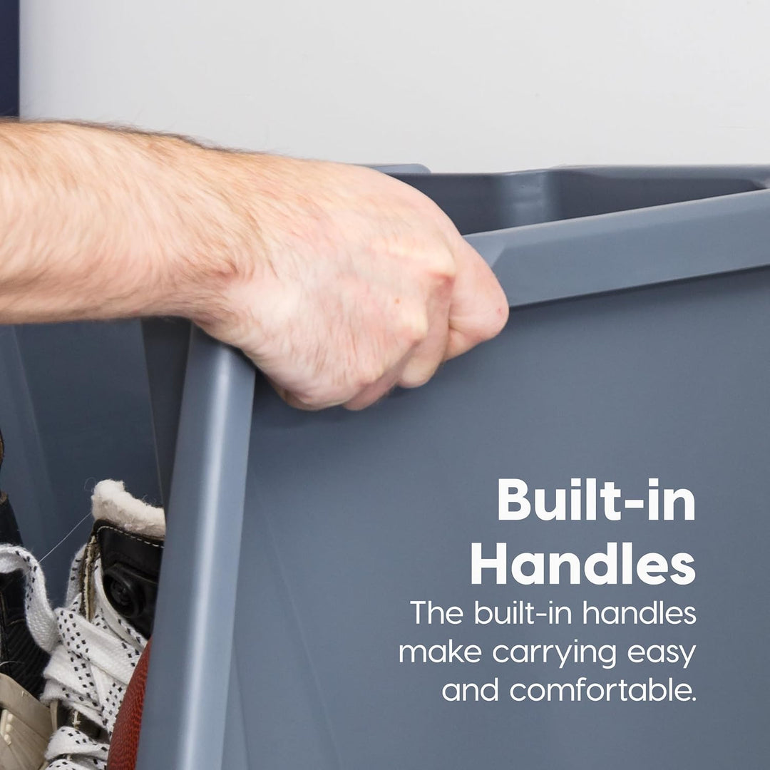 Open Front Stackable Storage Bins 3 pack - IRIS USA