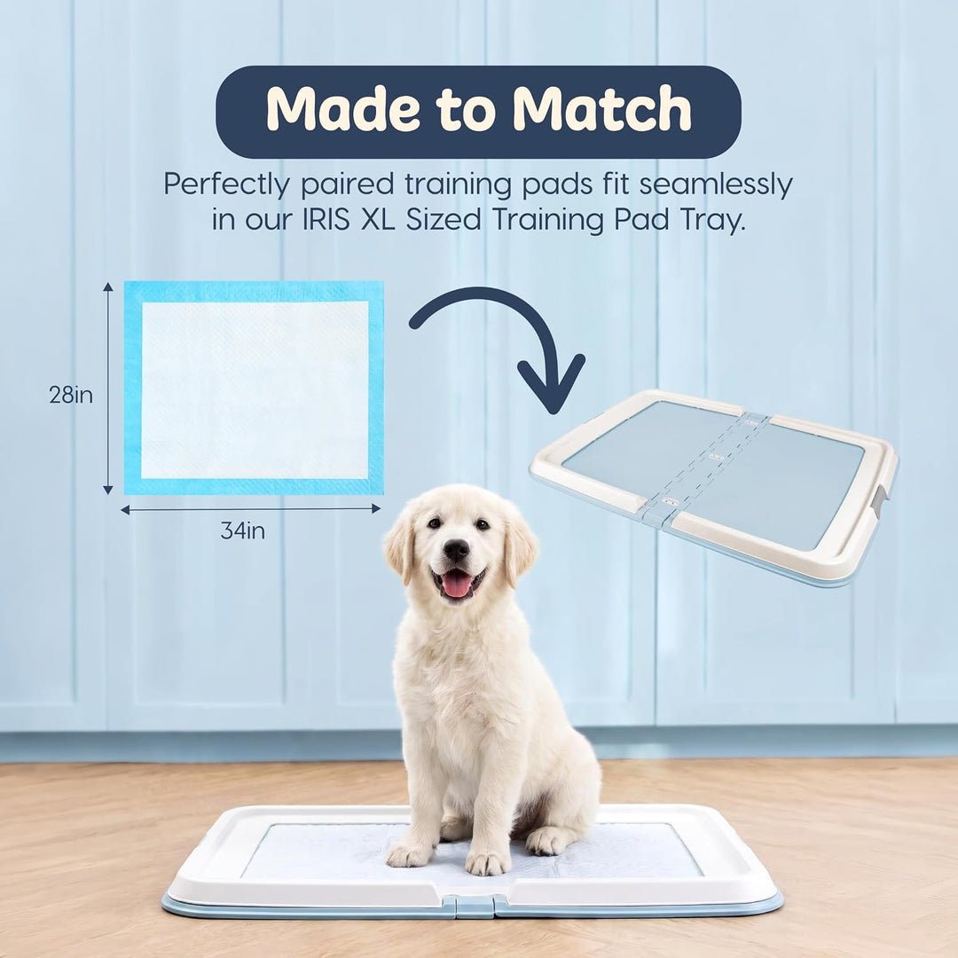 IRIS USA Neat-N-Dry Pee Pads for Dogs, 28"x 34", 40 Count