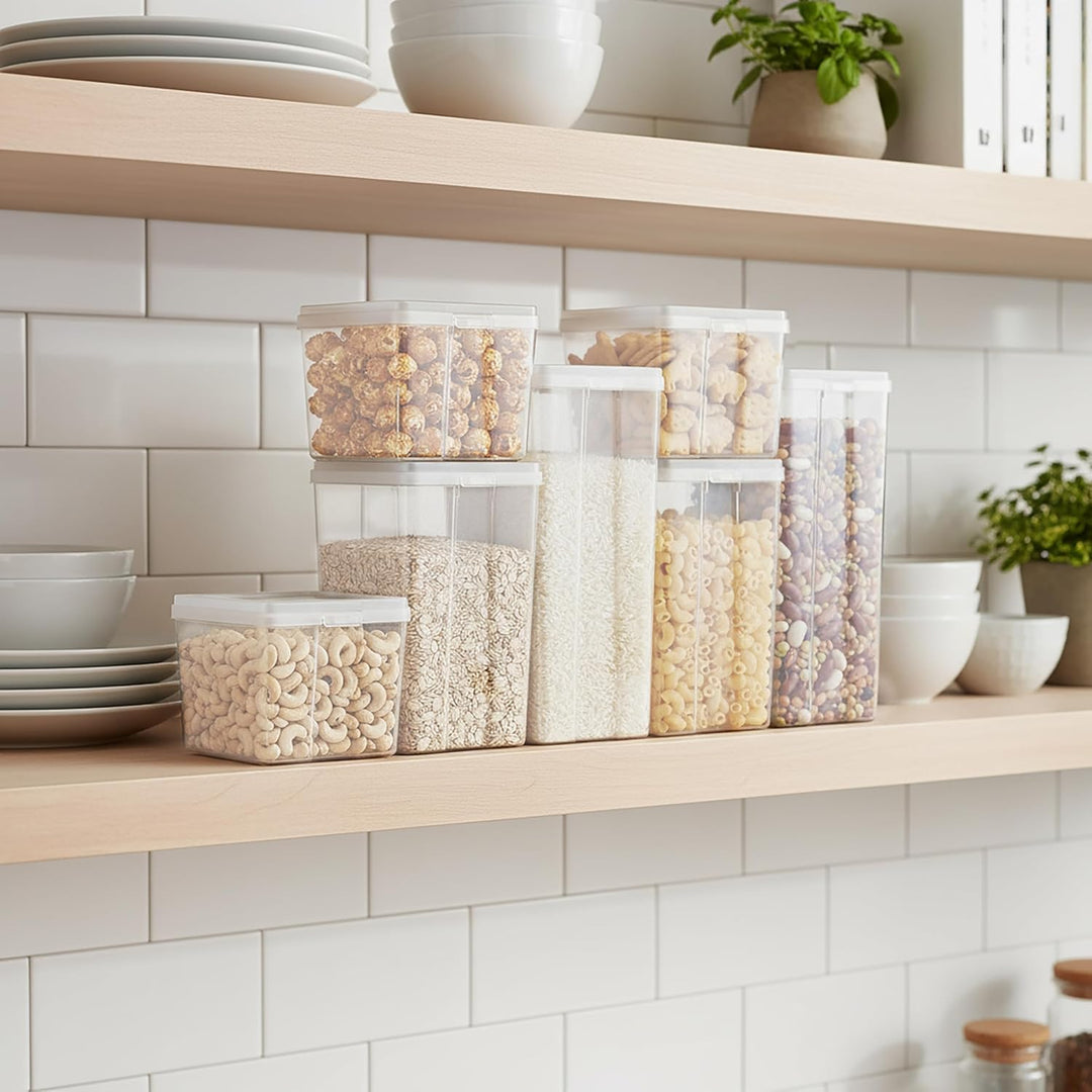Food Storage Containers with Flip-Top Lid, 8 Pack Combo Set - IRIS USA