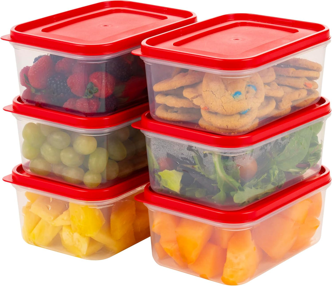 Meal Prep Containers 45 oz Set, 6 Food Storage Containers with Lids