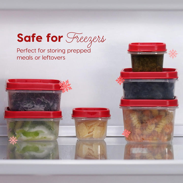 Meal Prep Containers 12/8/3 Oz Combo Set, 12 Food Storage Containers with Lids