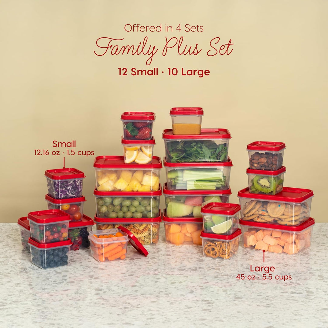Meal Prep Containers 12oz + 45oz Combo Set, 22 Food Storage Containers with Lids