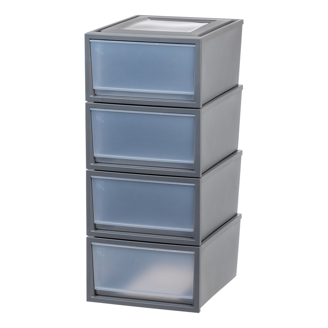 Box Chest Drawer, 4 Pack - IRIS USA, Inc.  #color_gray