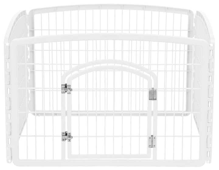 4-Panel Pet Playpen with Door - IRIS USA, Inc. #color_white-swatch