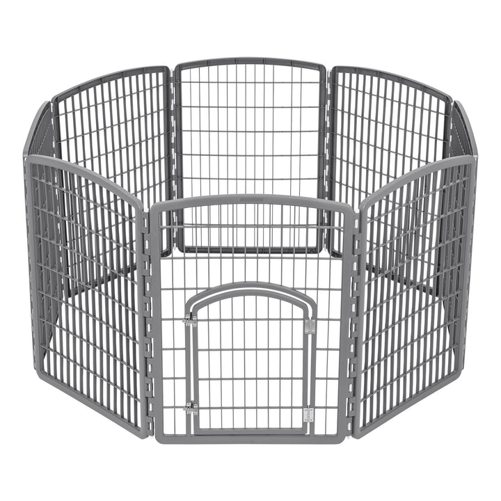 34" Exercise 8-Panel Pet Playpen with Door - IRIS USA, Inc.