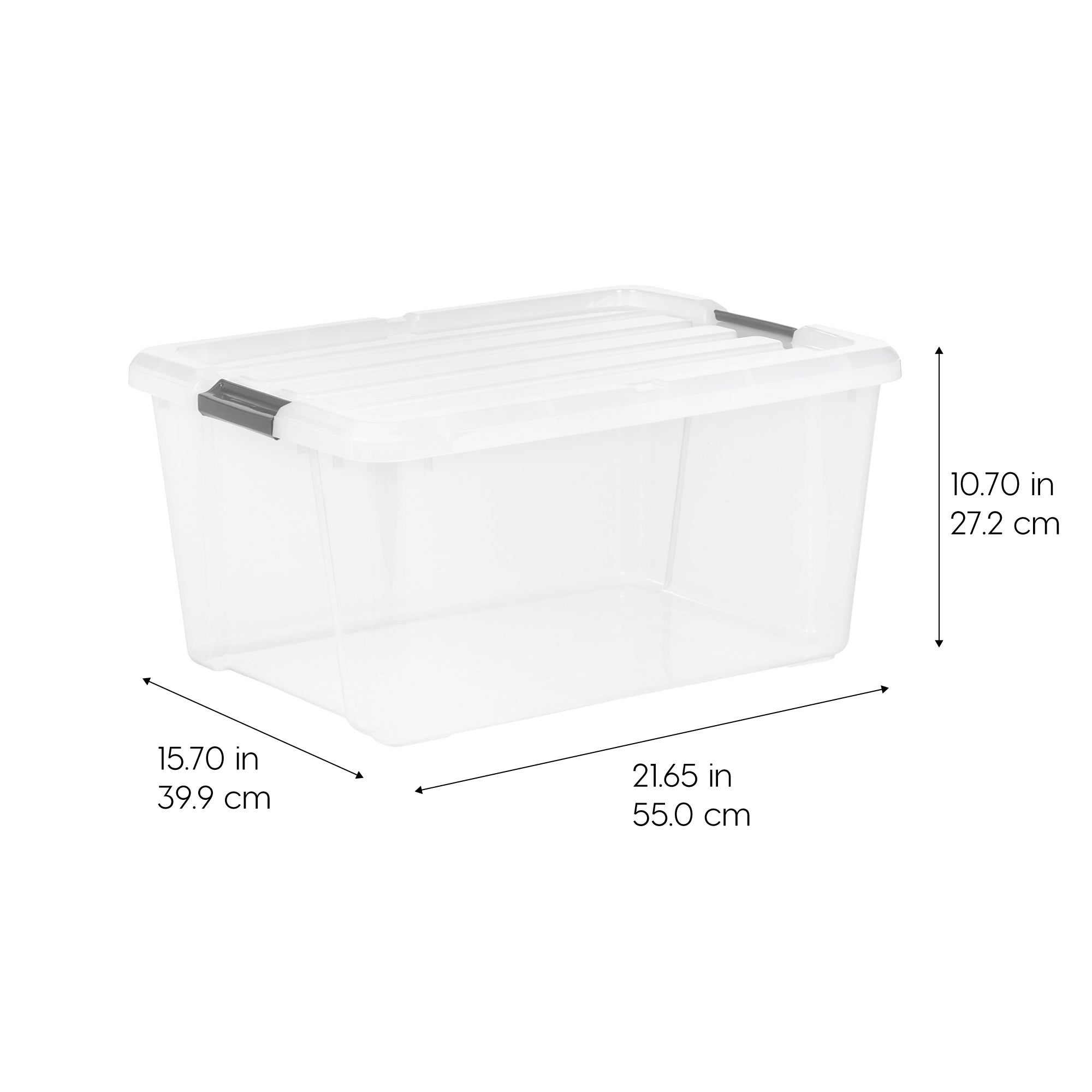 45 Quart Buckle Down Storage Box – IRIS USA