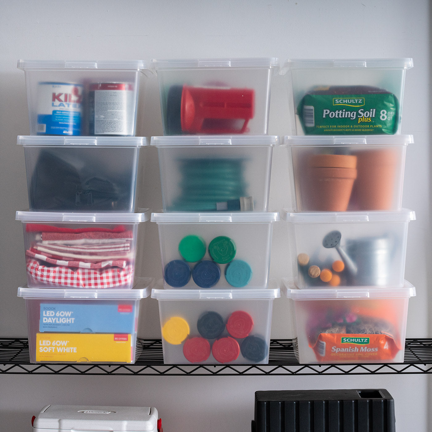 Clear Storage Box 12 Pack - 17 QT – IRIS USA