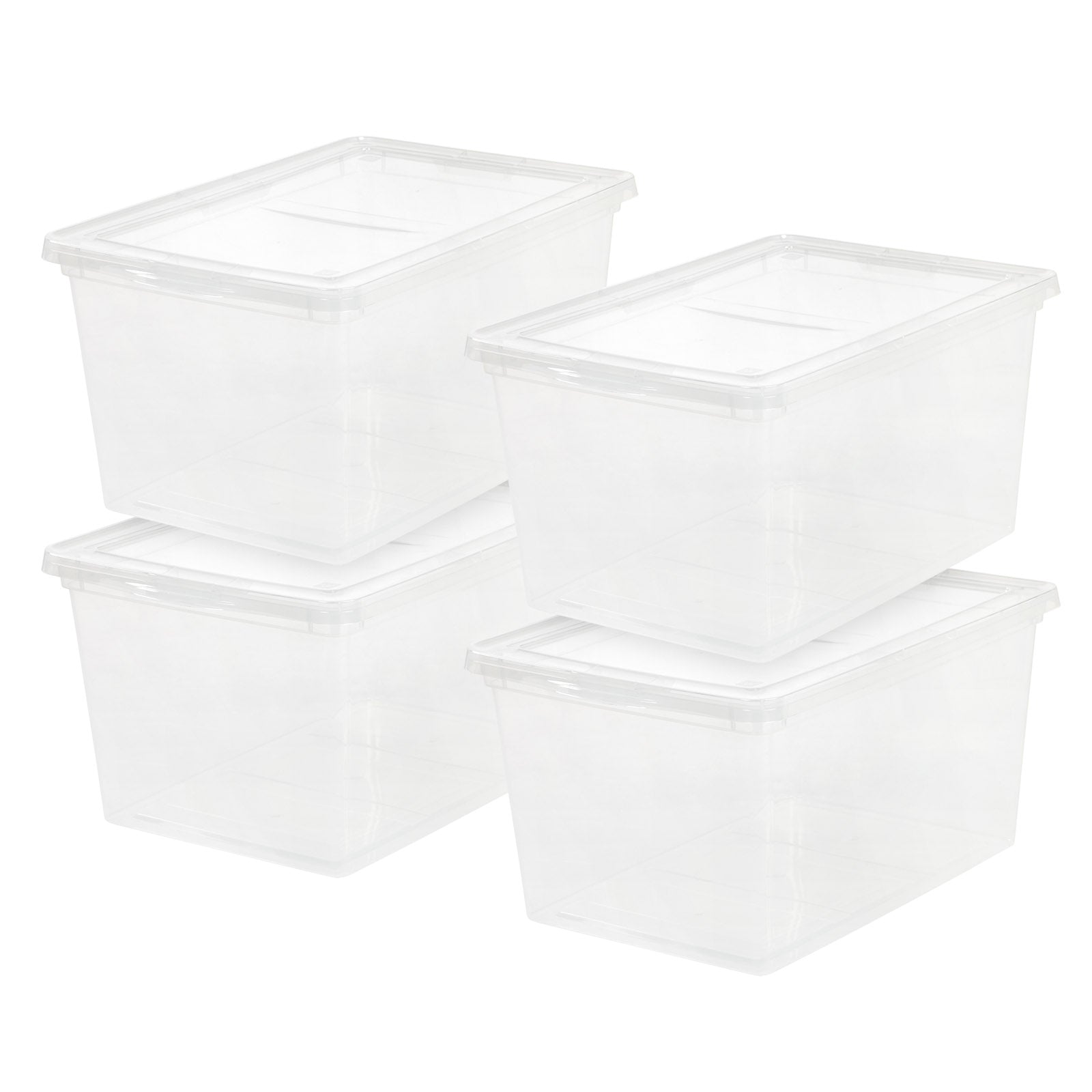 Clear Storage Box 4 Pack - 58 QT – IRIS USA