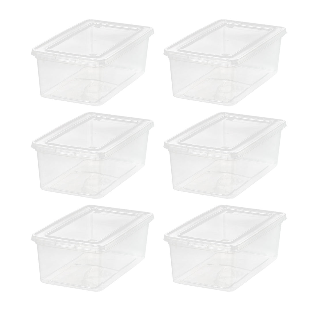 Clear Storage Box - 6 QT 6PC - IRIS USA