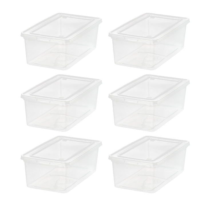 Clear Storage Box - 6 QT 6PC (Copy)