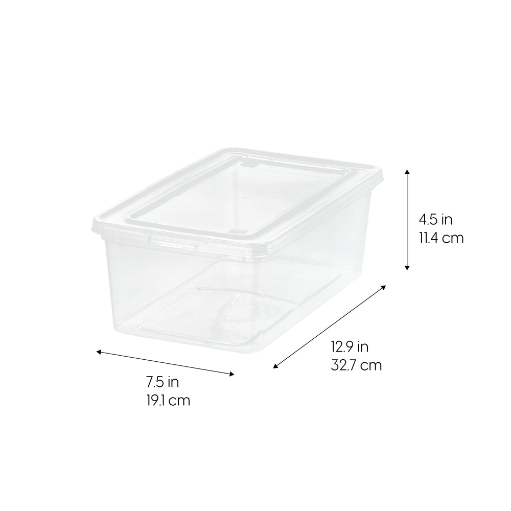 Clear Storage Box - 6 QT 6PC - IRIS USA