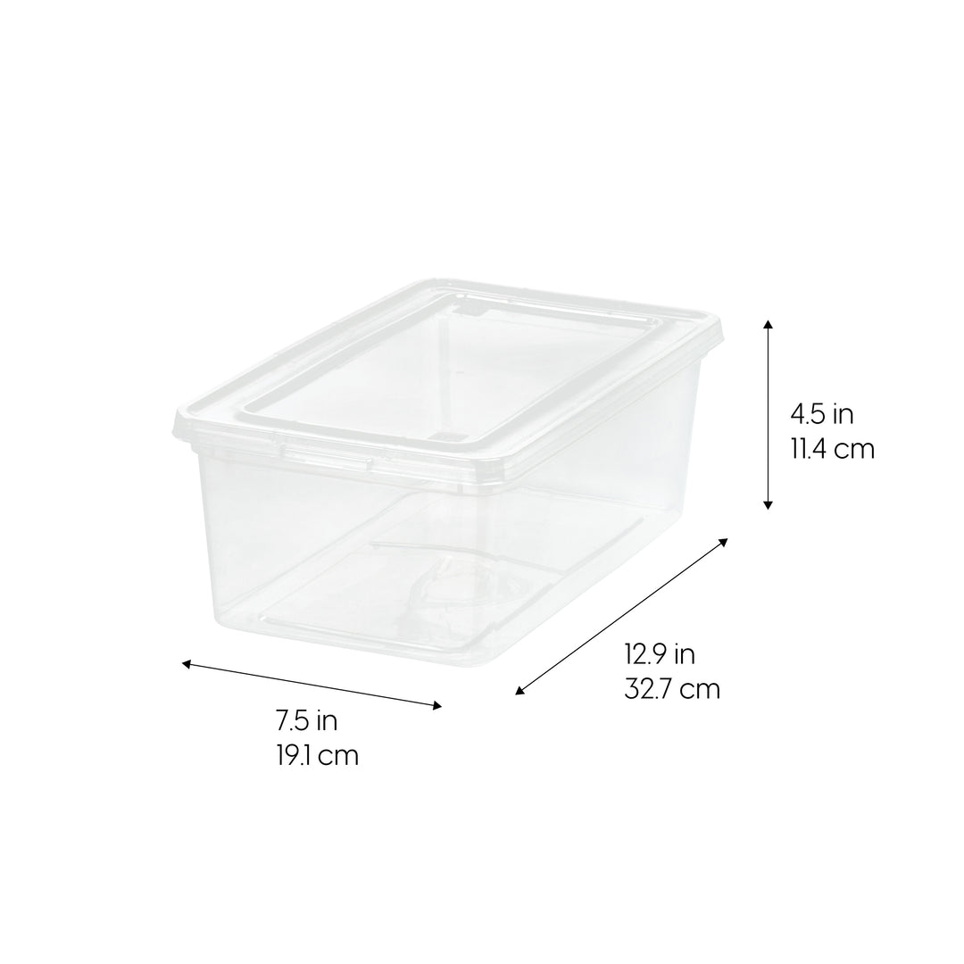 Clear Storage Box - 6 QT 6PC - IRIS USA