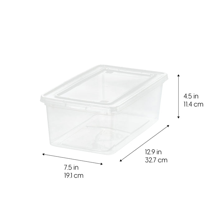 Clear Storage Box - 6 QT 6PC - IRIS USA