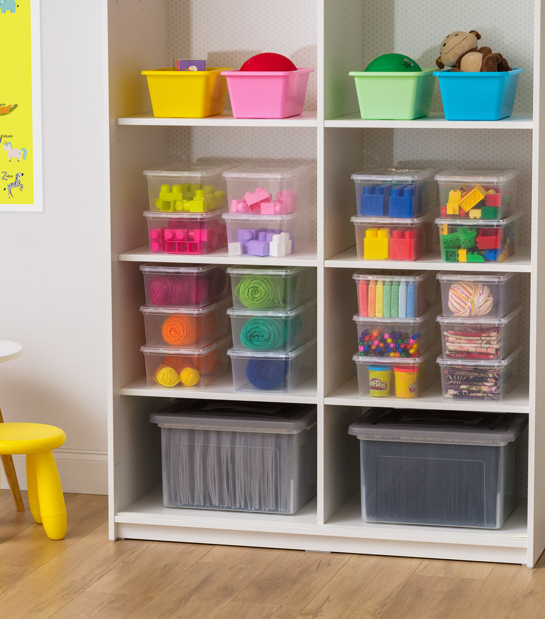 Clear Storage Box - 6 QT 6PC - IRIS USA