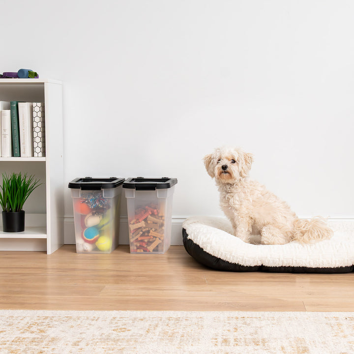 Airtight Dog Food Storage Container 2 pack, Up to 10 lbs
