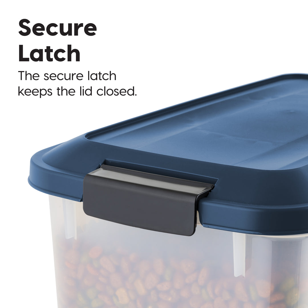 Airtight Stackable Pet Food Storage Container Up to 14 lbs with a Scoop, 2 Pack