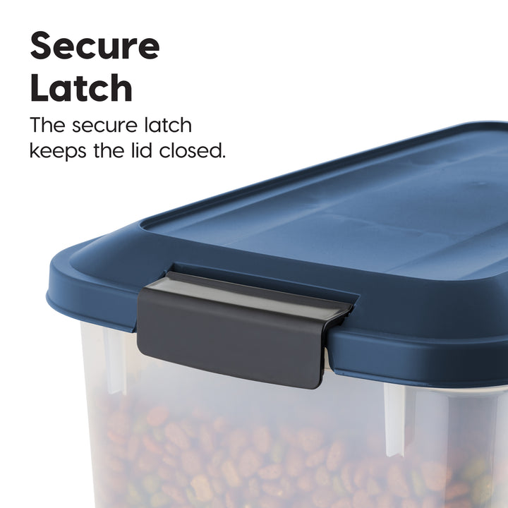 Airtight Stackable Pet Food Storage Container Up to 14 lbs with a Scoop, 2 Pack