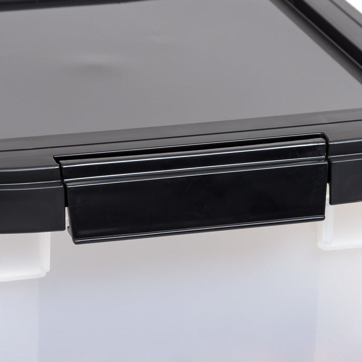 32.5 Quart WeatherPro® Airtight Pet Food Container, Black Lid