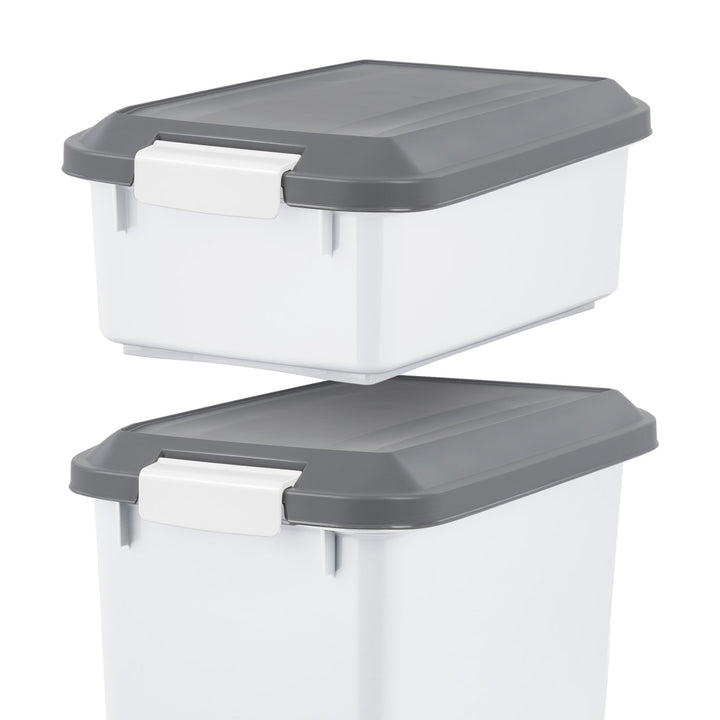 41 Lbs. Airtight Pet Food Container | Dog & Cat Food Storage Bin | Treat Box with Scoop - IRIS USA