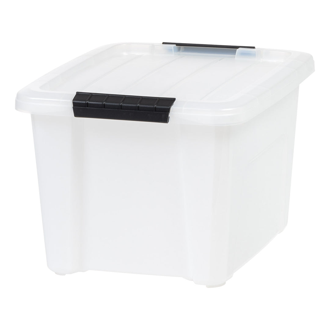19 Qt. (4.75 Gal.) Pearl Latch Box, Stackable Plastic Storage Bins with Lids, Single Pk - IRIS USA, Inc.