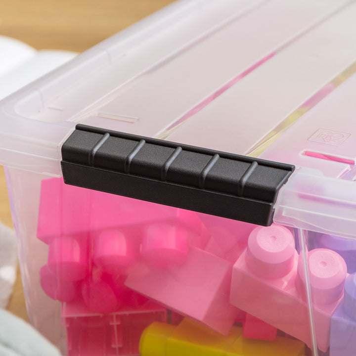 13.5 Qt. (3.3 Gal.) Clear Latch Box, Stackable Plastic Storage Bins with Lids, Set of 6 - IRIS USA, Inc.