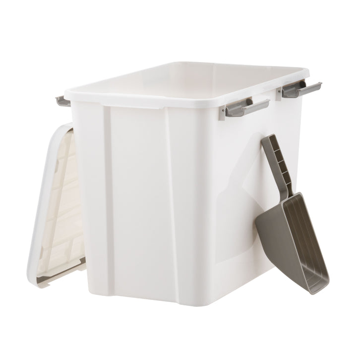 Stackable Dog Food Storage Container with 2 Cup Scoop, Fits up to 30 lbs