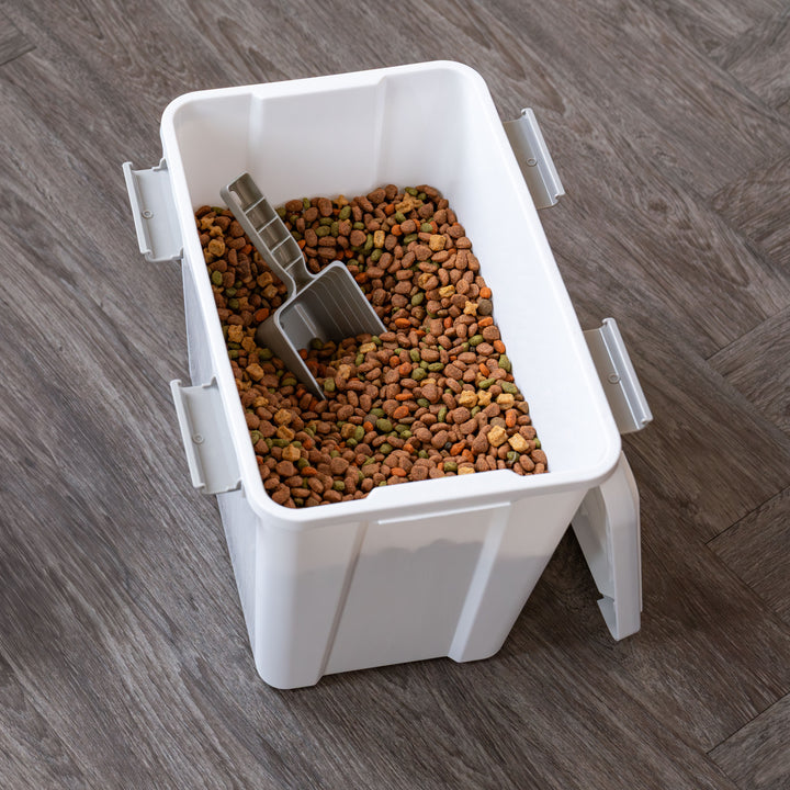 Stackable Dog Food Storage Container with 2 Cup Scoop, Fits up to 30 lbs