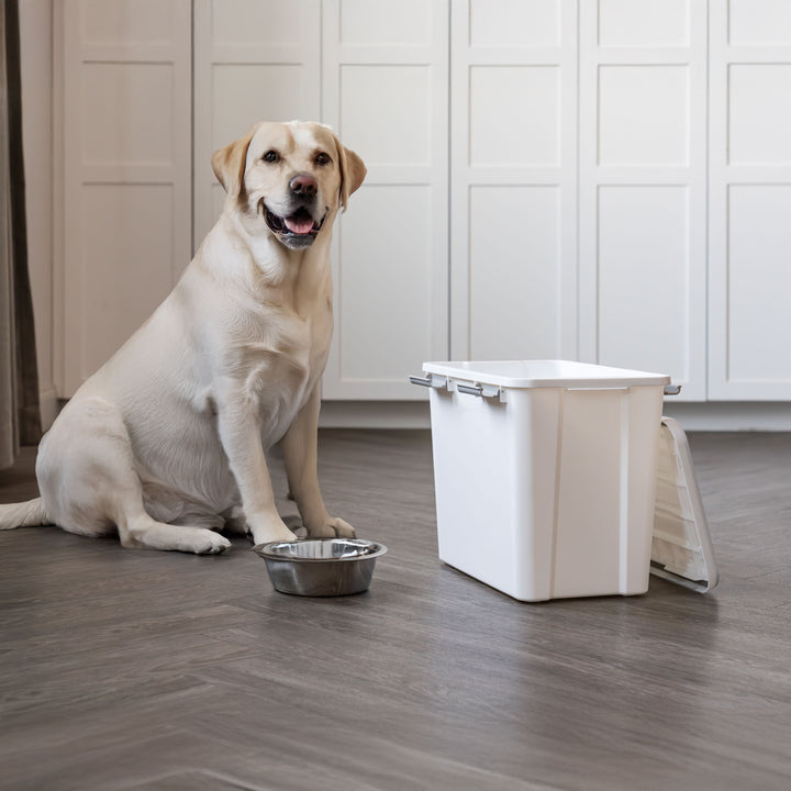 Stackable Dog Food Storage Container with 2 Cup Scoop, Fits up to 30 lbs