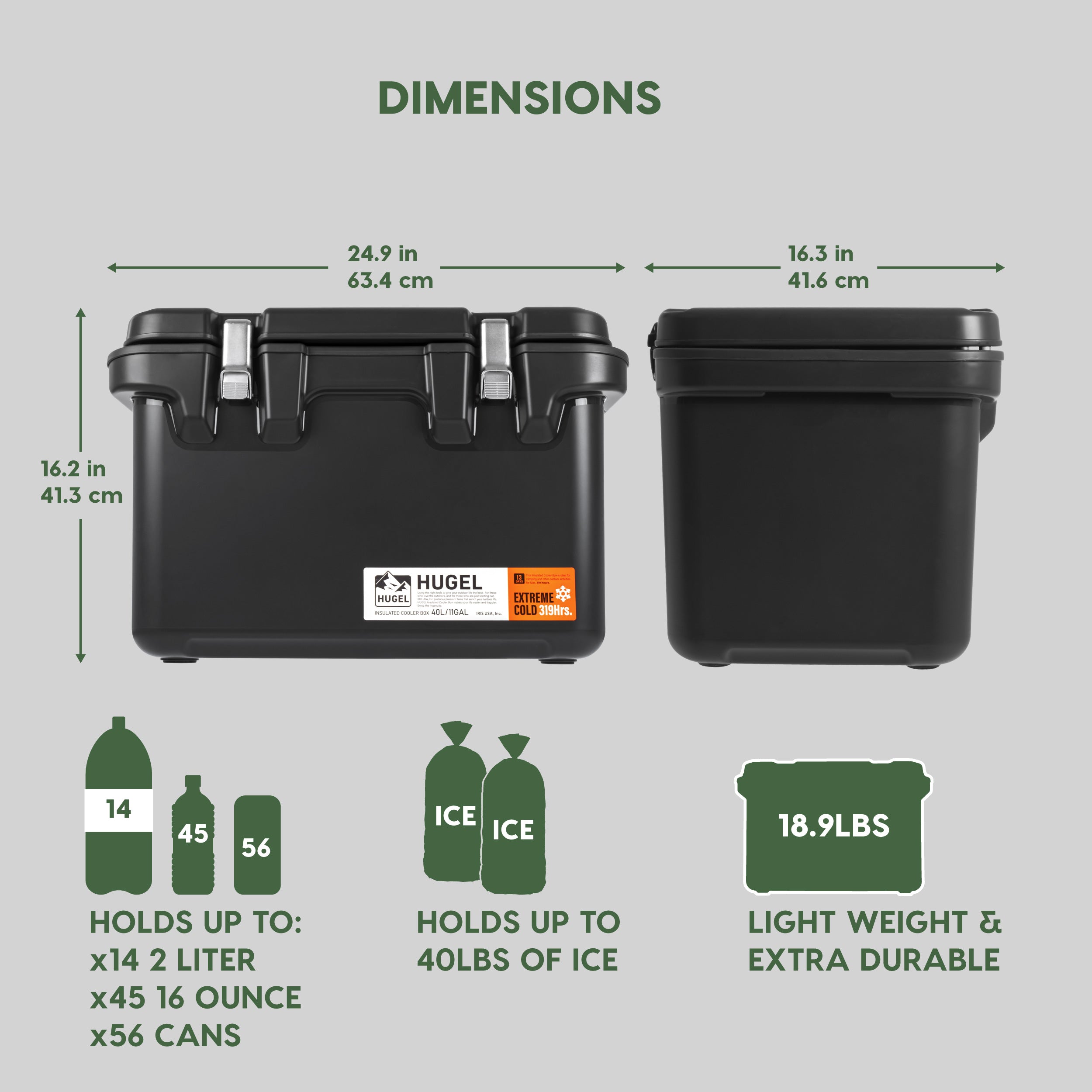 ゆずドル箱ページ HUGEL 44QT Heavy Duty Lightweight Insulated Cooler with Stainless