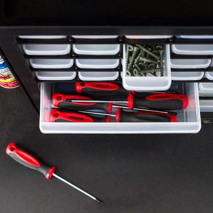 36 Drawer Stackable Storage Cabinet for Hardware Parts Crafts - IRIS USA, Inc. #color_black