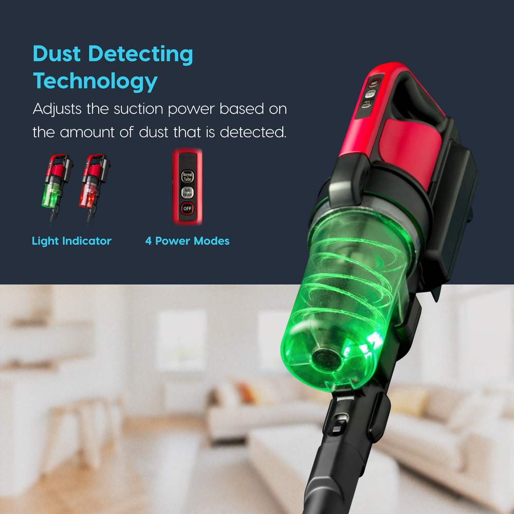 Cordless Stick Vacuum Cleaner - 24oz Dust Cup - IRIS USA