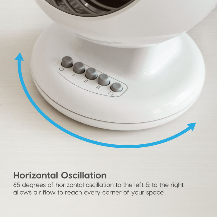 WOOZOO M15U Compact Oscillating Circulating Fan - IRIS USA