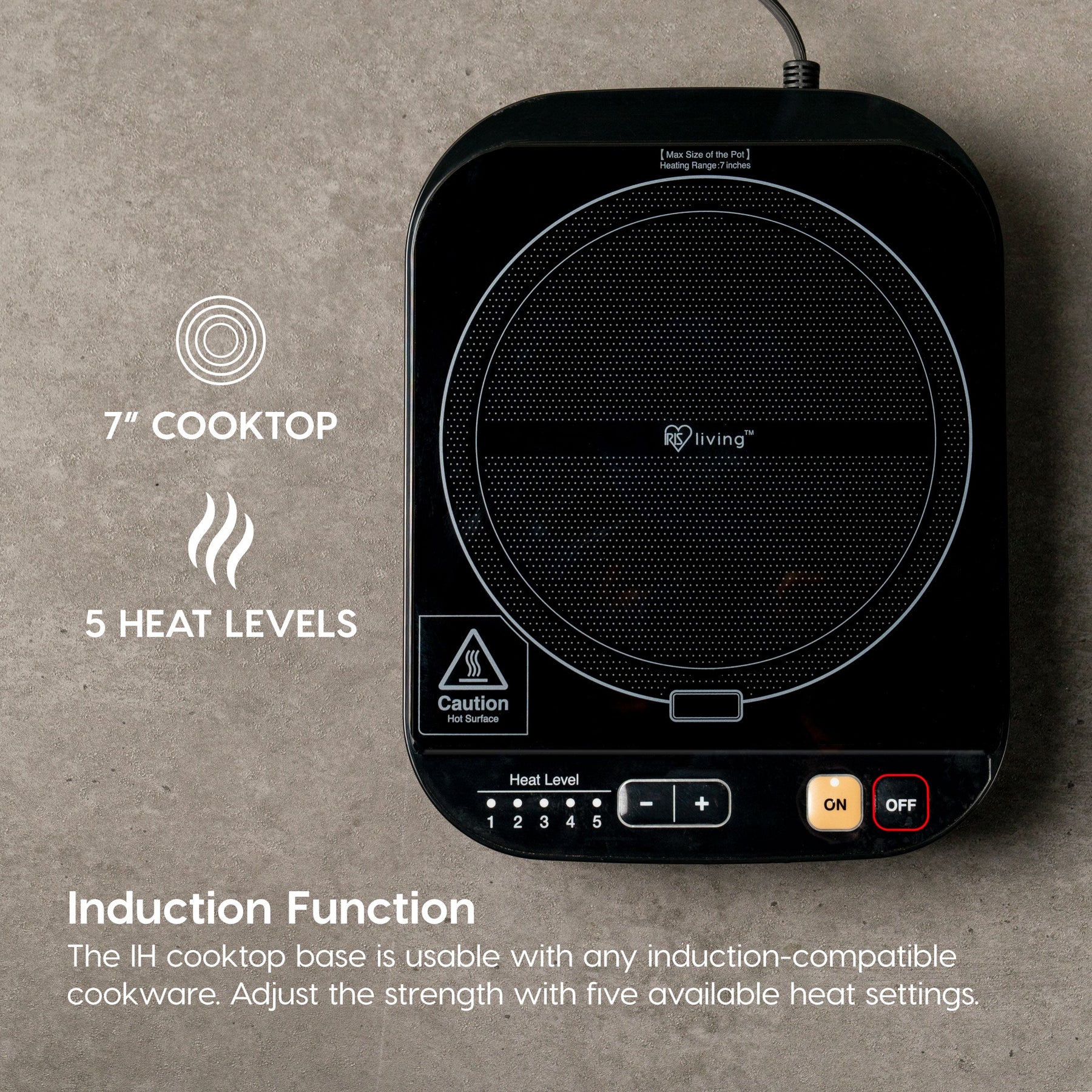 2 In 1 Rice Cooker Rice Cooker and Induction Cooktop 2-in-1 with 7 Cooking Modes – IRIS USA
