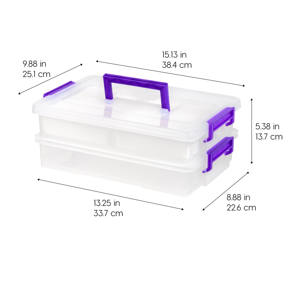 Layer Stack and Carry Storage Container 9.2Qt - IRIS USA, Inc.