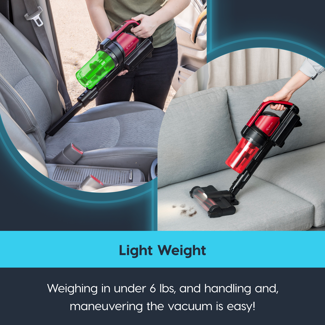 Cordless Stick Vacuum Cleaner - 24oz Dust Cup - IRIS USA