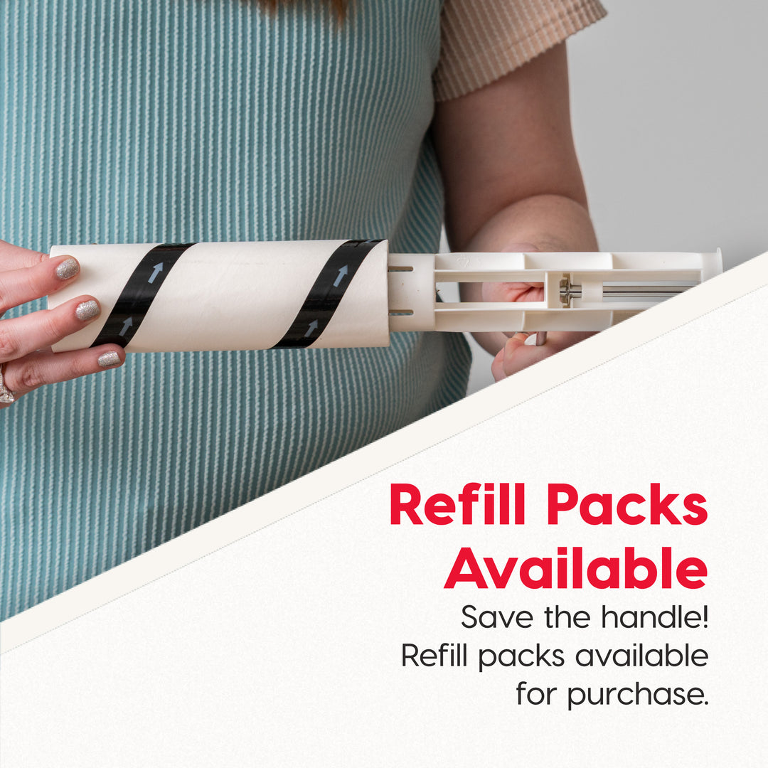 Extra Sticky Lint Roller Value Pack, Comes with Storage Box, Standard and T-Handle Roller, Refills, 90 Sheets/Roll, 1260 Sheets - IRIS USA