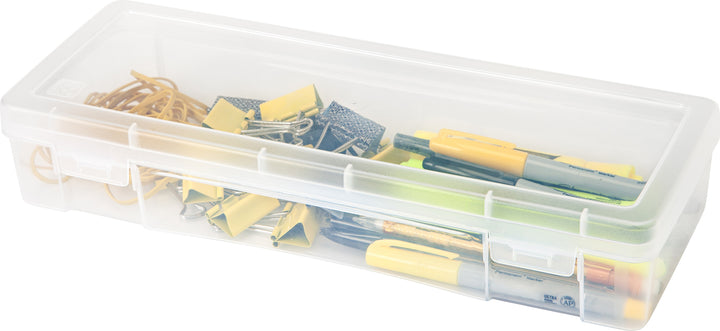 Pencil Case Box Storage Container for Organizing with Snap Lid, 6-Pack - IRIS USA