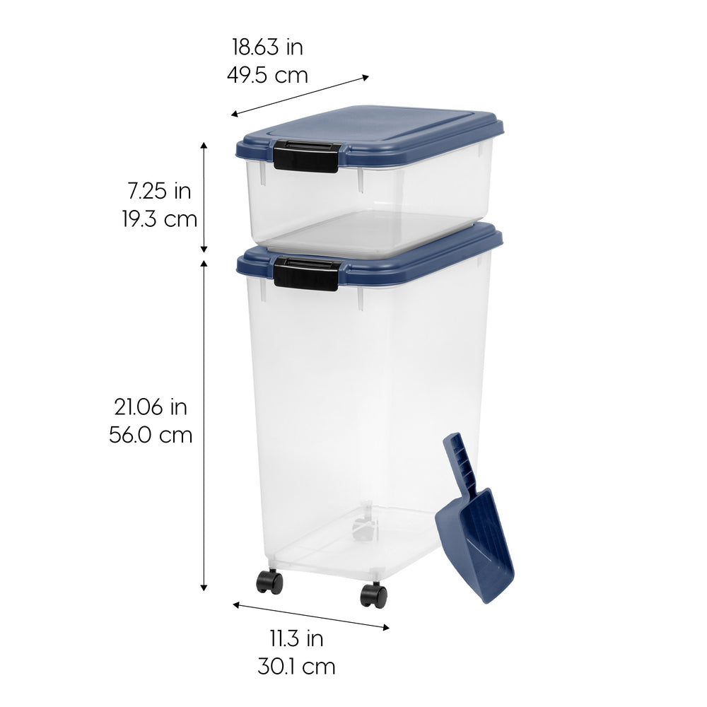 Airtight Pet Food Container, 60Qt Black Lid - IRIS USA, Inc.