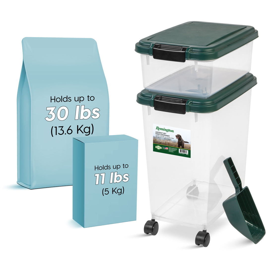 Remington Airtight Pet Food Container - Combo - IRIS USA